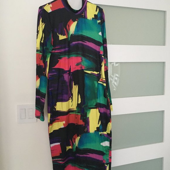 Super Colorful Bodycon Dress - Picture 1 of 2